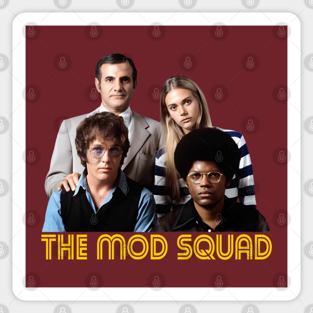 The Mod Squad - Group - 60s/70s Tv Show Sticker by wildzerouk